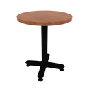 Proof 24" Round Pedestal Cafe Table with Cast Iron Arched Base HPL Top