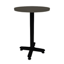 Proof 24" x 36" Round Pedestal Counter Table with Arched Base HPL Top