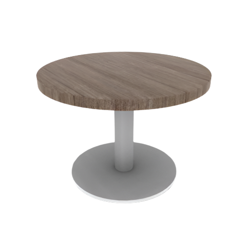 Proof Round Pedestal Table with Round Steel Base HPL Top