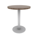 Proof 24" Round Pedestal Cafe Table with Round Steel Base HPL Top