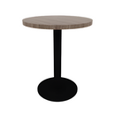 Proof 24" Round Pedestal Cafe Table with Round Steel Base HPL Top
