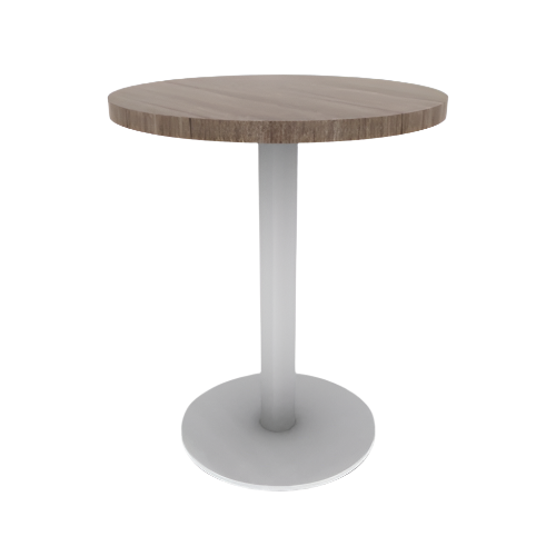 Proof 24" Round Pedestal Cafe Table with Round Steel Base HPL Top