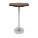 Proof 24" x 36" Round Pedestal Counter Table with Round Steel Base HPL Top
