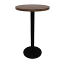 Proof 24" x 36" Round Pedestal Counter Table with Round Steel Base HPL Top