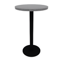 Proof 24" x 36" Round Pedestal Counter Table with Round Steel Base HPL Top