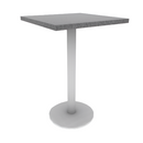 Proof 24" Square Pedestal Counter Table with Round Base HPL Top