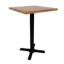 Proof 24" Square Pedestal Counter Table with X-Base HPL Top