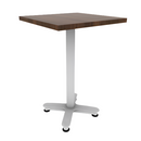 Proof 24" Square Pedestal Counter Table with Arched Base HPL Top