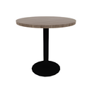 Proof 30" Dia Round Pedestal Cafe Table with Cast Iron Round Base HPL Top