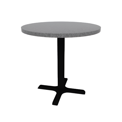 Proof 30" Dia Round Pedestal Cafe Table with X-Base HPL Top