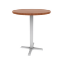 Proof 30" Round Pedestal Counter Table with X-Base HPL Top