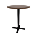 Proof 30" Round Pedestal Counter Table with X-Base HPL Top