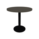 Proof 30" Dia Round Pedestal Cafe Table with Round Steel Base HPL Top