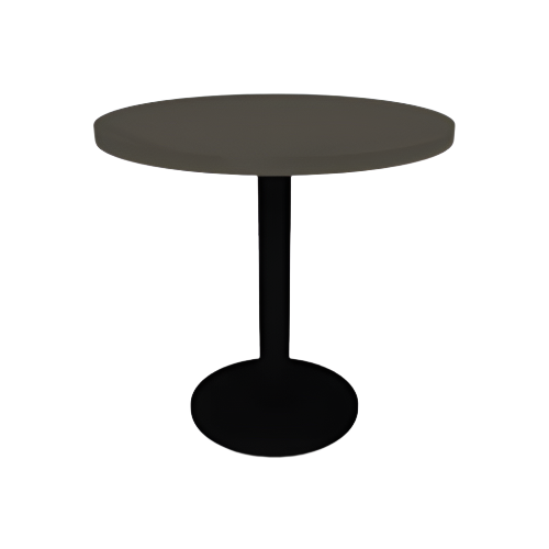 Proof 30" Dia Round Pedestal Cafe Table with Round Steel Base HPL Top