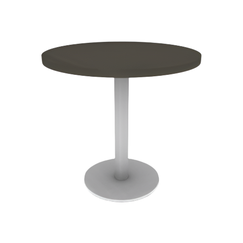 Proof 30" Dia Round Pedestal Cafe Table with Round Steel Base HPL Top