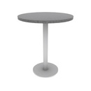 Proof 30" Round Pedestal Counter Table with Round Steel Base HPL Top