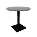 Proof 30" Dia Round Pedestal Cafe Table with Square Steel Base HPL Top