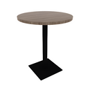 Proof 30" Round Pedestal Counter Table with Square Steel Base HPL Top