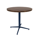 Vaux 30" Round Cafe Table HPL Top with Square Edge Glides 30"H