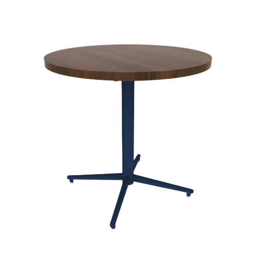 Vaux 30" Round Cafe Table HPL Top with Square Edge Glides 30"H