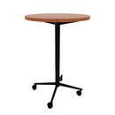 Vaux 30" Round Conference Table HPL Top with Square Edge Casters 42"H