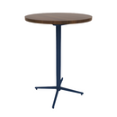 Vaux 30" Round Conference Table HPL Top with Square Edge Glides 42"H