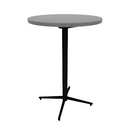 Vaux 30" Round Conference Table HPL Top with Square Edge Glides 42"H