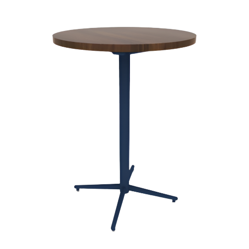 Vaux 30" Round Conference Table HPL Top with Square Edge Glides 42"H