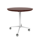 Vaux 30" Round Cafe Table HPL Top with Knife Edge Casters 30"H