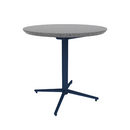 Vaux 30" Round Cafe Table HPL Top with Knife Edge Glides 30"H
