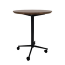 Vaux 30" Round Conference Table HPL Top with Knife Edge Casters 36"H