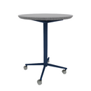 Vaux 30" Round Conference Table HPL Top with Knife Edge Casters 36"H