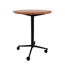 Vaux 30" Round Conference Table HPL Top with Knife Edge Casters 36"H