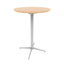 Vaux 30" Round Conference Table HPL Top with Knife Edge Glides 42"H