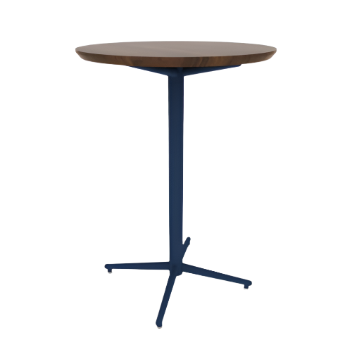 Vaux 30" Round Conference Table HPL Top with Knife Edge Glides 42"H