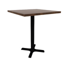 Proof 30" Square Pedestal Counter Table with X-Base HPL Top