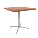 Vaux 30" Rounded Square Cafe Table HPL Top with Square Edge Glides 30"H