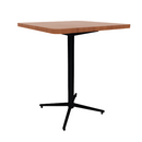 Vaux 30" Rounded Square Conference Table HPL Top with Square Edge Glides 36"H