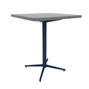Vaux 30" Rounded Square Conference Table HPL Top with Square Edge Glides 36"H