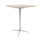 Vaux 30" Rounded Square Bar Table HPL Top with Square Edge Glides 42"H