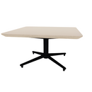 Vaux 30" Round Square Occassional Table HPL Top with Knife Edge Glides 16"H