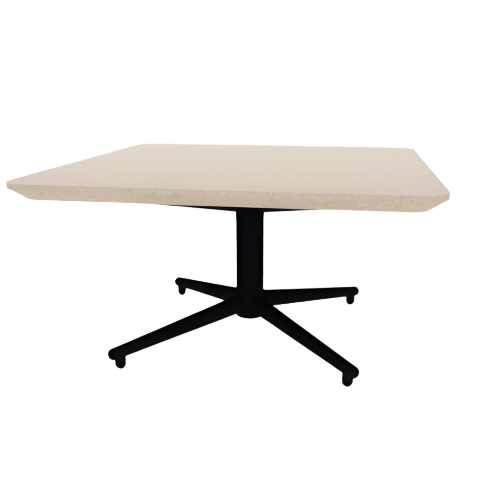 Vaux 30" Round Square Occassional Table HPL Top with Knife Edge Glides 16"H