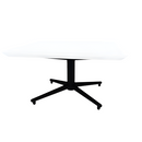 Vaux 30" Round Square Occassional Table HPL Top with Knife Edge Glides 16"H
