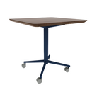 Vaux 30" Round Square Cafe Table HPL Top with Knife Edge Casters 30"H
