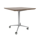 Vaux 30" Round Square Cafe Table HPL Top with Knife Edge Casters 30"H