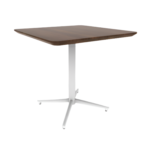 Vaux 30" Round Square Cafe Table HPL Top with Knife Edge Glides 30"H