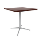 Vaux 42" Rounded Square Cafe Table HPL Top with Knife Edge Glides 30"H