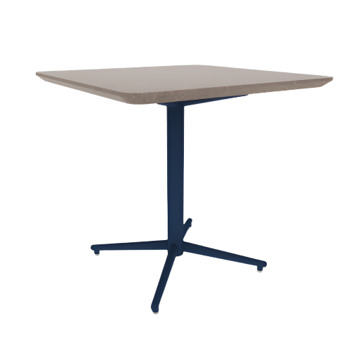Vaux 30" Round Square Cafe Table HPL Top with Knife Edge Glides 30"H