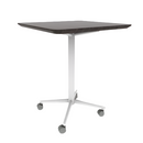 Vaux 30" Rounded Square Conference Table HPL Top with Knife Edge Casters 36"H