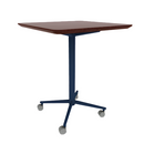 Vaux 30" Rounded Square Conference Table HPL Top with Knife Edge Casters 36"H
